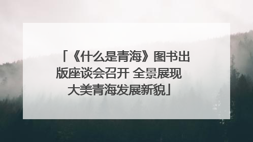 《什么是青海》图书出版座谈会召开 全景展现大美青海发展新貌