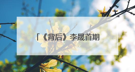 《背后》李晟首期引爆全网，万千网友感叹母亲不易