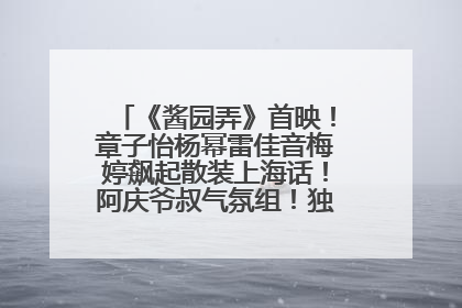 《酱园弄》首映！章子怡杨幂雷佳音梅婷飙起散装上海话！阿庆爷叔气氛组！独独没见他……