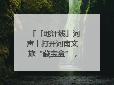 「地评线」河声丨打开河南文旅“藏宝盒”，文明瑰宝澎湃发展“豫动能”