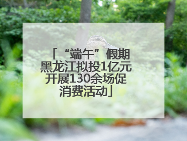 “端午”假期 黑龙江拟投1亿元开展130余场促消费活动