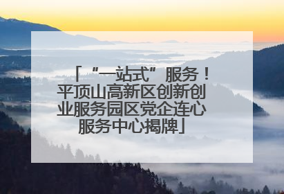 “一站式”服务！平顶山高新区创新创业服务园区党企连心服务中心揭牌