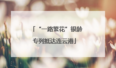 “一路繁花”银龄专列抵达连云港