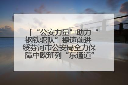 “公安力量”助力“钢铁驼队”提速前进 绥芬河市公安局全力保障中欧班列“东通道”绥芬河隧道贯通