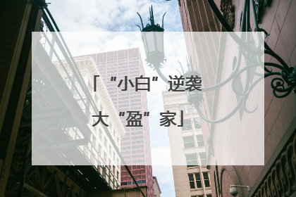 “小白”逆袭大“盈”家