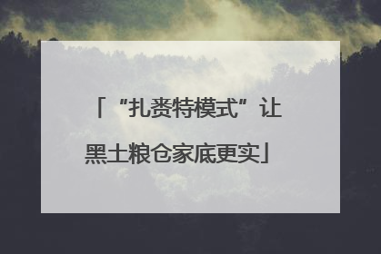 “扎赉特模式”让黑土粮仓家底更实