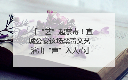 “艺”起禁毒！宜城公安这场禁毒文艺演出“声”入人心