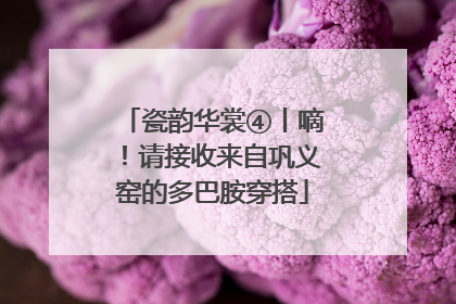 瓷韵华裳④丨嘀！请接收来自巩义窑的多巴胺穿搭