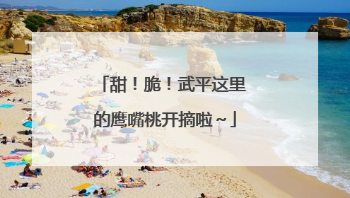 甜！脆！武平这里的鹰嘴桃开摘啦～