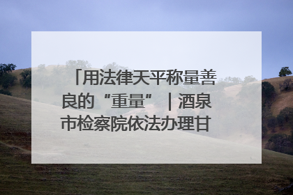 用法律天平称量善良的“重量”｜酒泉市检察院依法办理甘肃首例社区矫正对象见义勇为减刑案