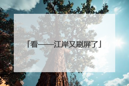 看——江岸又刷屏了