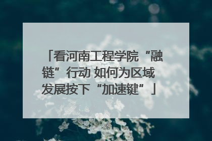 看河南工程学院“融链”行动 如何为区域发展按下“加速键”
