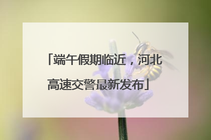 端午假期临近，河北高速交警最新发布