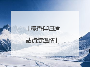 粽香伴归途 站点绽温情