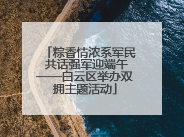 粽香情浓系军民 共话强军迎端午——白云区举办双拥主题活动