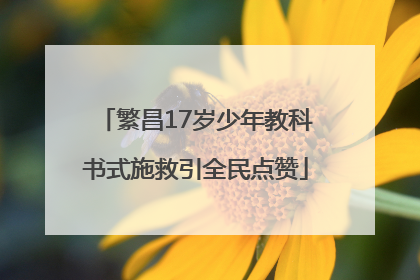 繁昌17岁少年教科书式施救引全民点赞