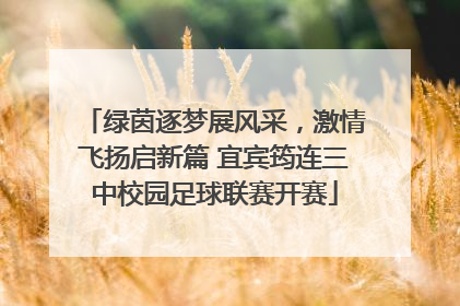 绿茵逐梦展风采，激情飞扬启新篇 宜宾筠连三中校园足球联赛开赛