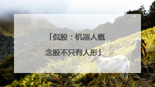 侃股：机器人概念股不只有人形