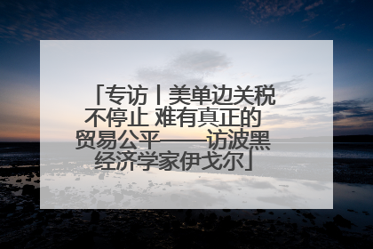 专访丨美单边关税不停止 难有真正的贸易公平——访波黑经济学家伊戈尔