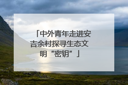 中外青年走进安吉余村探寻生态文明“密钥”