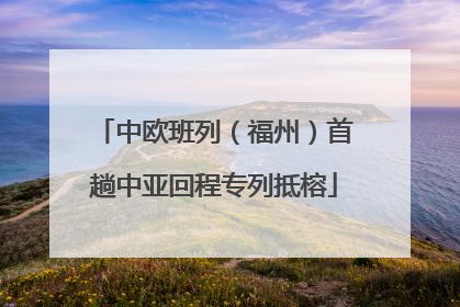 中欧班列（福州）首趟中亚回程专列抵榕