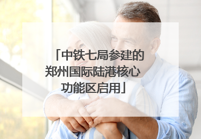 中铁七局参建的郑州国际陆港核心功能区启用