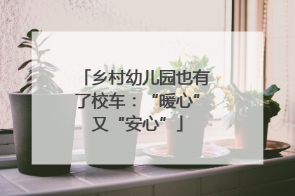 乡村幼儿园也有了校车：“暖心”又“安心”