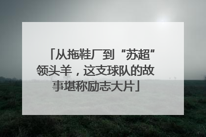 从拖鞋厂到“苏超”领头羊，这支球队的故事堪称励志大片