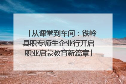 从课堂到车间：铁岭县职专师生企业行开启职业启蒙教育新篇章