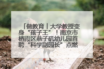 做教育︱大学教授变身“孩子王”！南京市栖霞区燕子矶幼儿园首聘“科学副园长”点燃萌娃科学梦