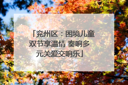 兖州区：困境儿童双节享温情 奏响多元关爱交响乐