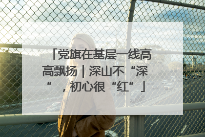 党旗在基层一线高高飘扬｜深山不“深”，初心很“红”