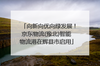 向新向优向绿发展！京东物流(豫北)智能物流港在辉县市启用