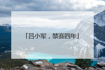 吕小军，禁赛四年