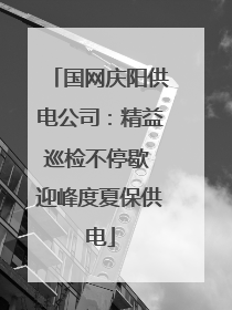 国网庆阳供电公司：精益巡检不停歇 迎峰度夏保供电