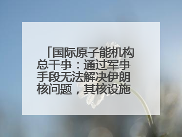 国际原子能机构总干事：通过军事手段无法解决伊朗核问题，其核设施仍具备相关产能，只需要数月就能生产出浓缩铀
