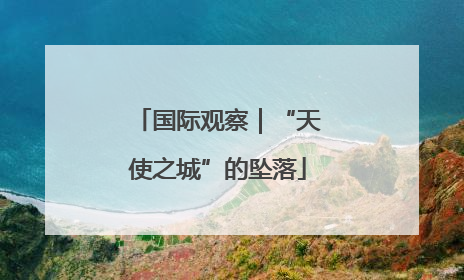 国际观察｜“天使之城”的坠落