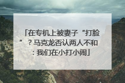 在专机上被妻子“打脸”？马克龙否认两人不和：我们在小打小闹
