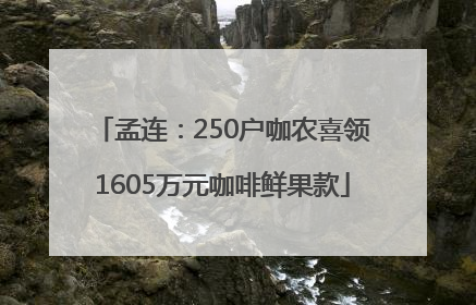孟连：250户咖农喜领1605万元咖啡鲜果款