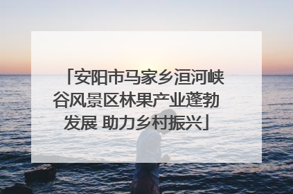 安阳市马家乡洹河峡谷风景区林果产业蓬勃发展 助力乡村振兴