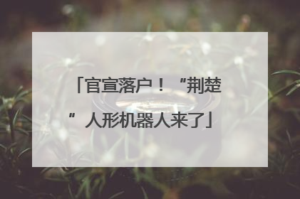 官宣落户！“荆楚”人形机器人来了