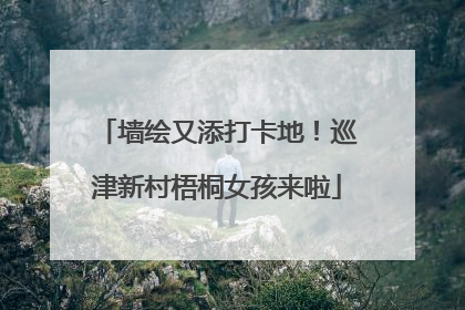 墙绘又添打卡地！巡津新村梧桐女孩来啦