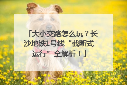 大小交路怎么玩？长沙地铁1号线“截断式运行”全解析！
