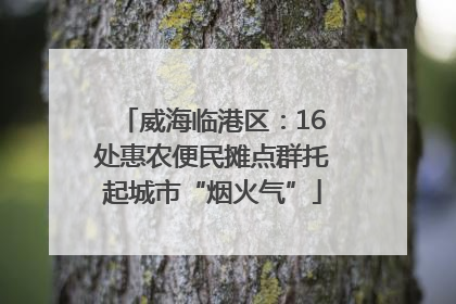 威海临港区：16处惠农便民摊点群托起城市“烟火气”