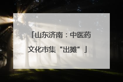 山东济南：中医药文化市集“出摊”