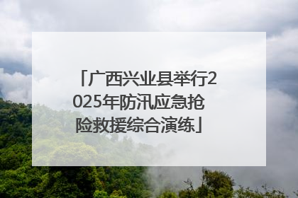 广西兴业县举行2025年防汛应急抢险救援综合演练
