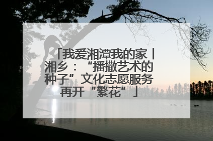 我爱湘潭我的家丨湘乡：“播撒艺术的种子”文化志愿服务再开“繁花”