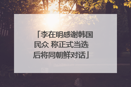 李在明感谢韩国民众 称正式当选后将同朝鲜对话