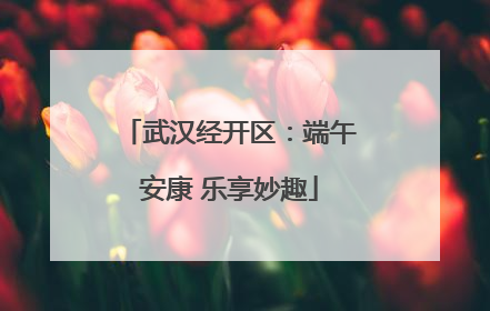 武汉经开区：端午安康 乐享妙趣