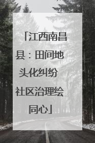 江西南昌县：田间地头化纠纷 社区治理绘同心